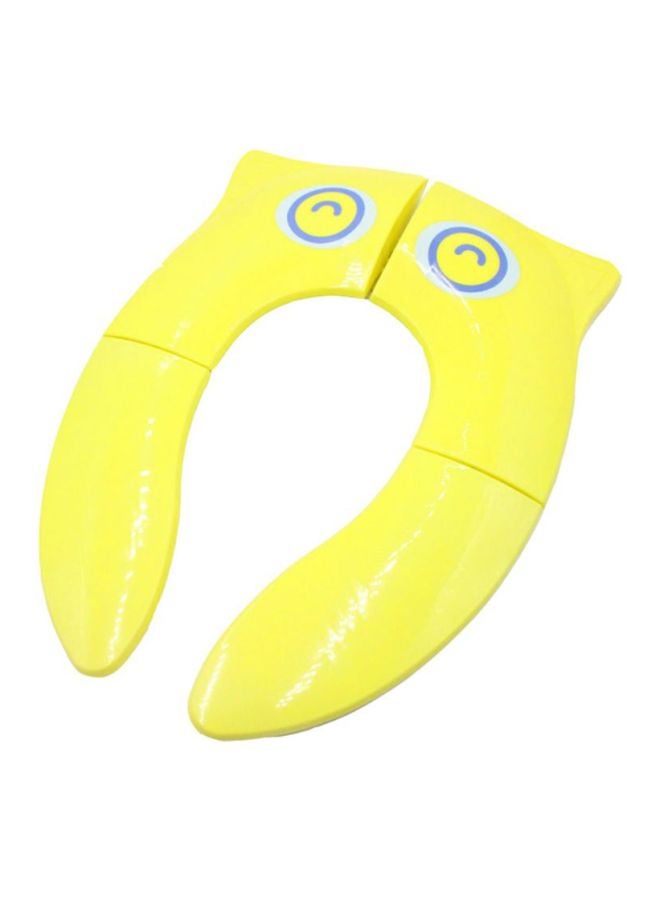 Owl Cartoon Foldable Toilet Seat Yellow 26x36x5cm