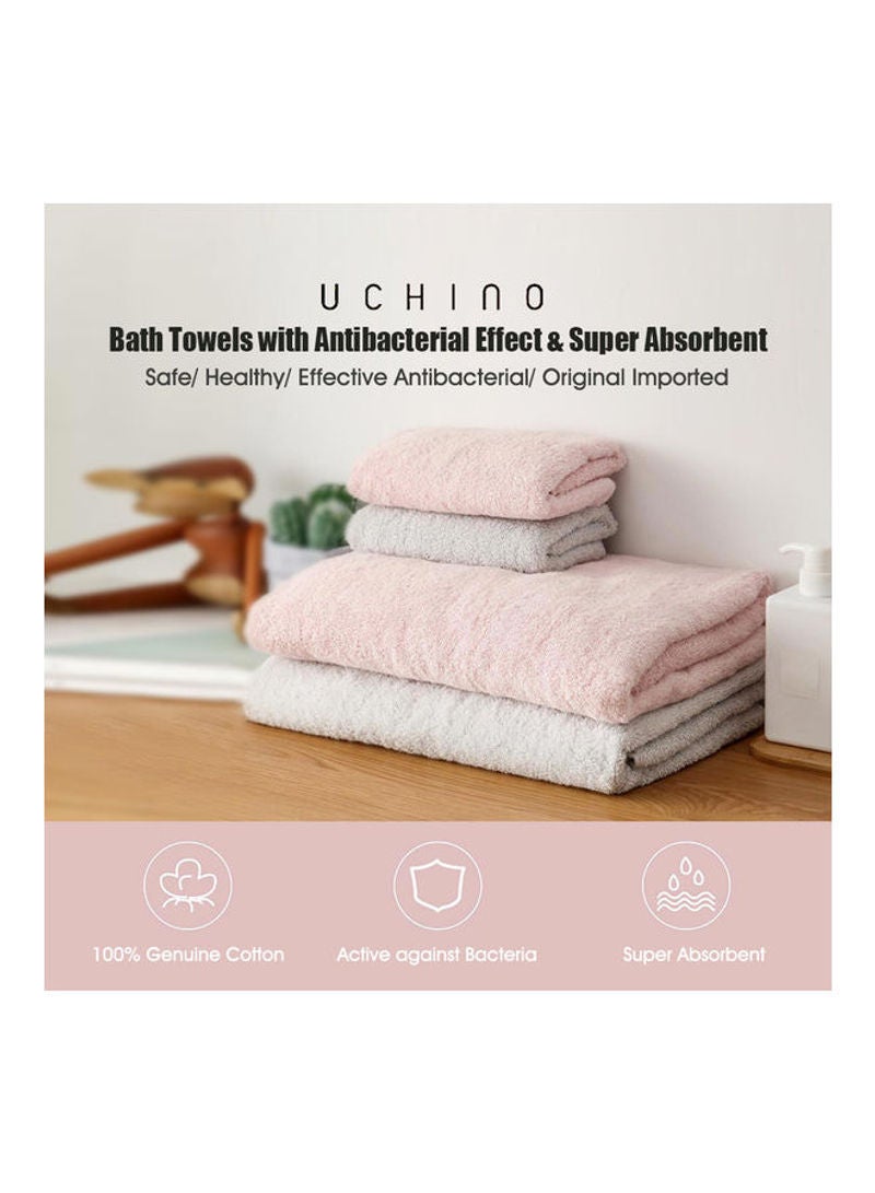 Infield Antibacterial Absorbent Wool Bath Towel Beige 30.00x5.00x20.00cm