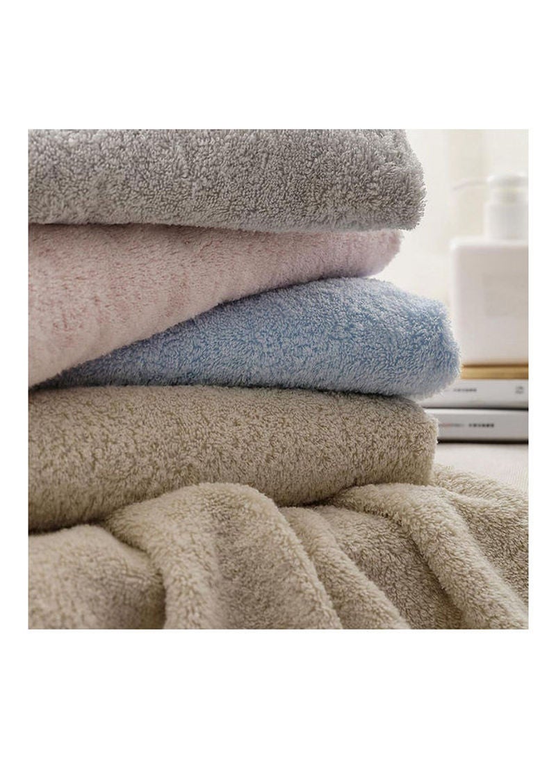 Infield Antibacterial Absorbent Wool Bath Towel Beige 30.00x5.00x20.00cm