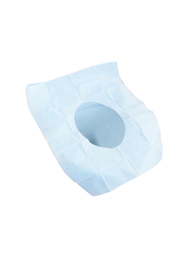 50-Piece Disposable Toilet Seat Covers Blue 15.8×23.6inch