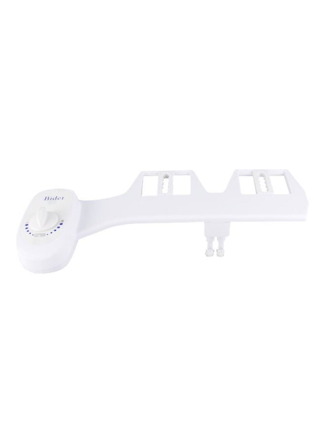 Toilet Seat Bidet Sprayer with Self Cleaning Nozzle White 45 x 8 x 21cm