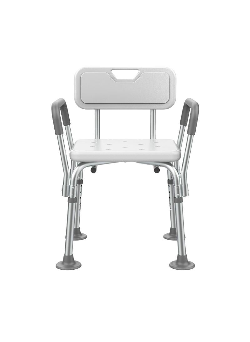 Bathing Chairs For The Elderly Pregnant Women Shower Chairs Shower Chairs  Aluminum Alloy Anti Slip Shower Chairs With Backrest Big Foot Pad Style