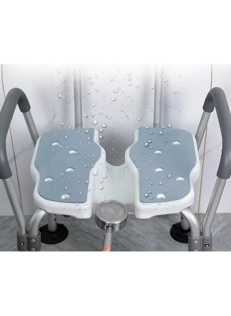 Professional Aluminum Shower Chairs For Disabled Non-Slip Bathtub Shower Chair Seat