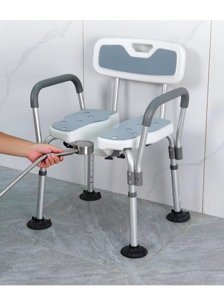 Professional Aluminum Shower Chairs For Disabled Non-Slip Bathtub Shower Chair Seat