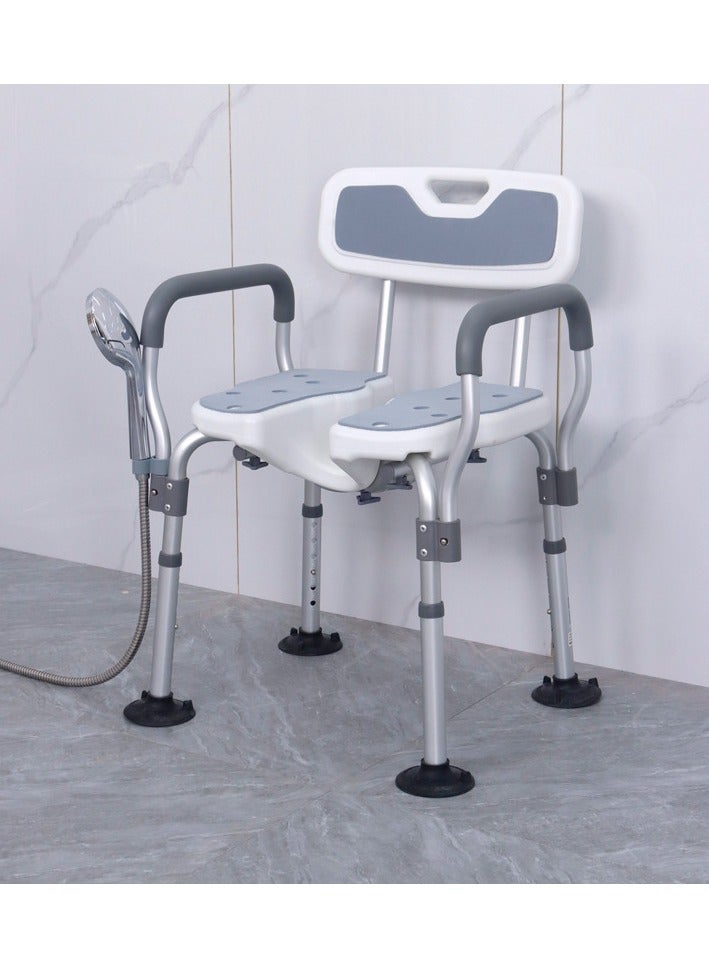 Professional Aluminum Shower Chairs For Disabled Non-Slip Bathtub Shower Chair Seat