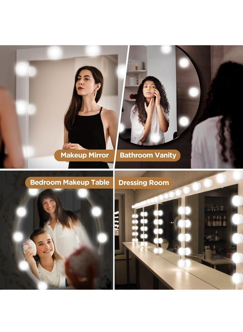 Vanity Lights Kits DIY, Makeup Lights with 14pcs Dimmable Bulbs, 3 Colour Modes with Touch Sensor Dimmer Switch for Dressing Table