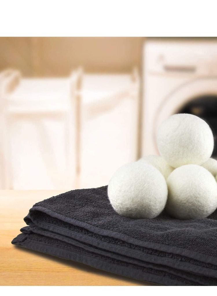 Wool Dryer Balls 3 Pack  XL Size Natural Fabric Softener 100% Organic Premium Wool Chemical Free Reduces Wrinkles Lint Free, Odorless 1000+ Loads Baby Safe Saving Energy and Time