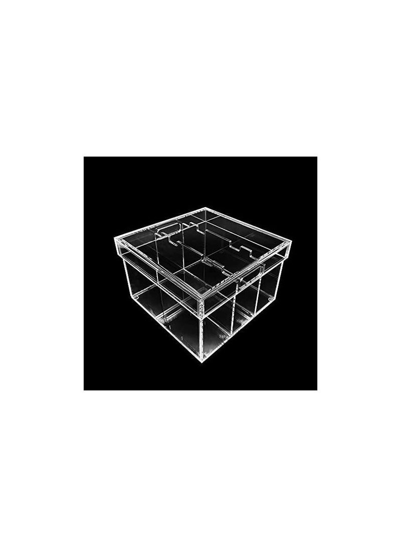 Creative Planet acrylic luxury bag display premium display cases for the bags or purse you love protecting your bag (3 Partition)