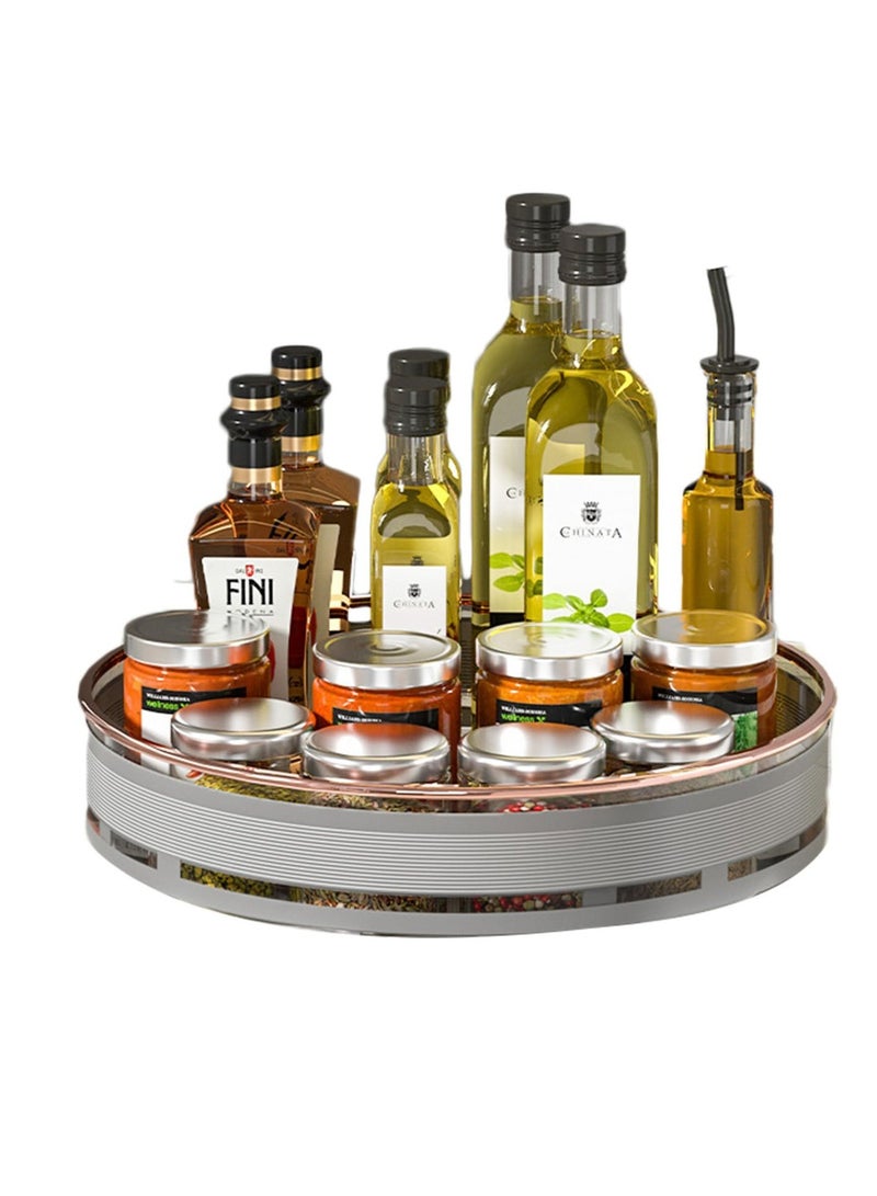 Lazy Susan Organizer, 360 Degree Lazy Susan Turntable for Cabinet, Rotating Lazy Susan Spice Rack, with Non-Slip Base, for Kitchen, Pantry, Cabinet, Cupboard, Cosmetics