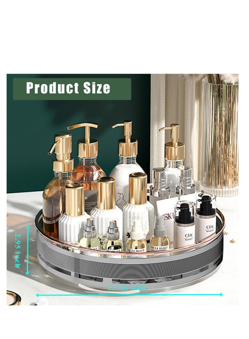 Lazy Susan Organizer, 360 Degree Lazy Susan Turntable for Cabinet, Rotating Lazy Susan Spice Rack, with Non-Slip Base, for Kitchen, Pantry, Cabinet, Cupboard, Cosmetics