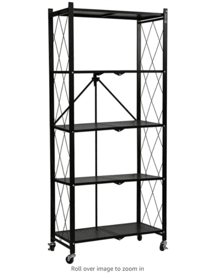 5-Tire Kitchen Storage Rack 165x40x15cm