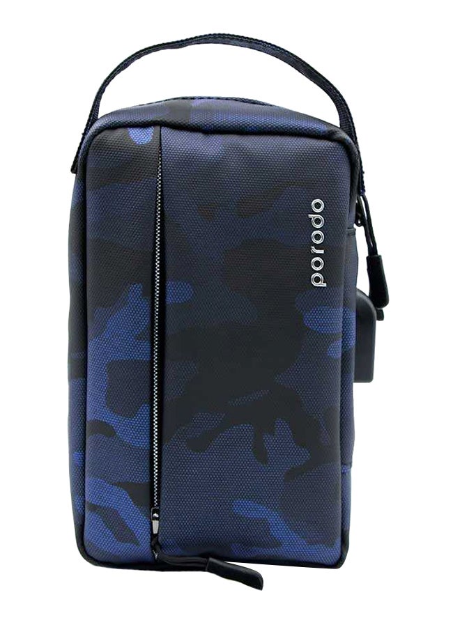 Convenient Nylon Storage Bag For DSLR Cameras Blue Camo