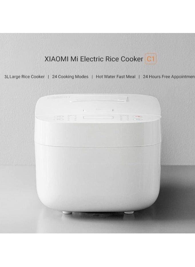 Smart Multifunctional Rice Cooker | 1L Rice Capacity | 3L Water Capacity | Mi Home App control | 3 L 675 W MFB120A-1 | BHR7925UK White