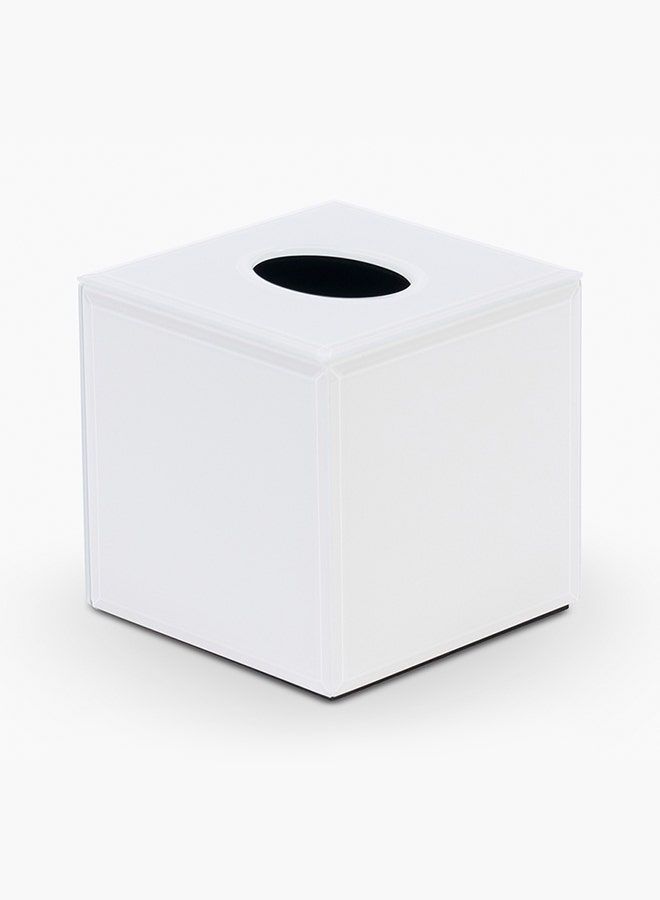 Tissue Box White 15x15x15cm