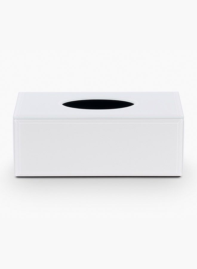 Tissue Box White 25.5x14.5x10cm