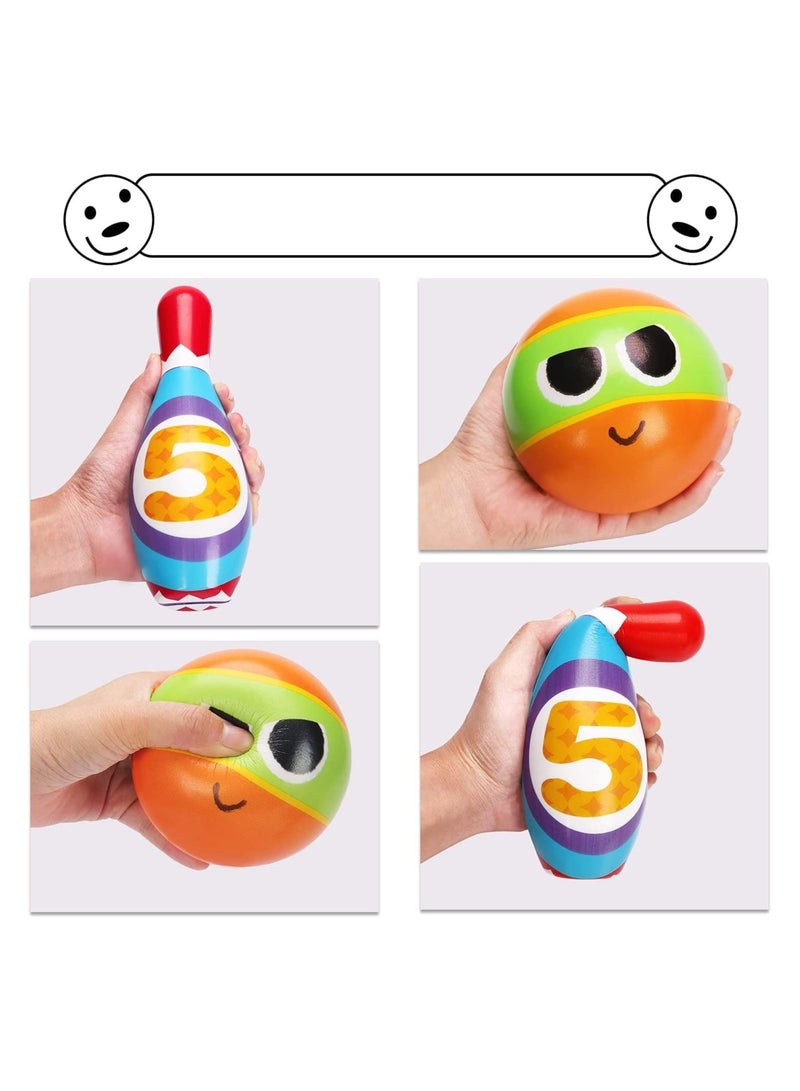 Kids Bowling Set, Ideal for toddlers aged 2-5, indoors or outdoors. Perfect birthday gift for children aged 18-24 months and 2-3 years old.