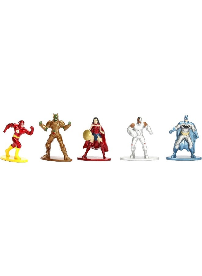JADA - Nano Metalfig DC Comics 5 Pack: Pack 1 (Batman Rebirth, Cyborg, Wonder Woman, The Flash, Parademon)