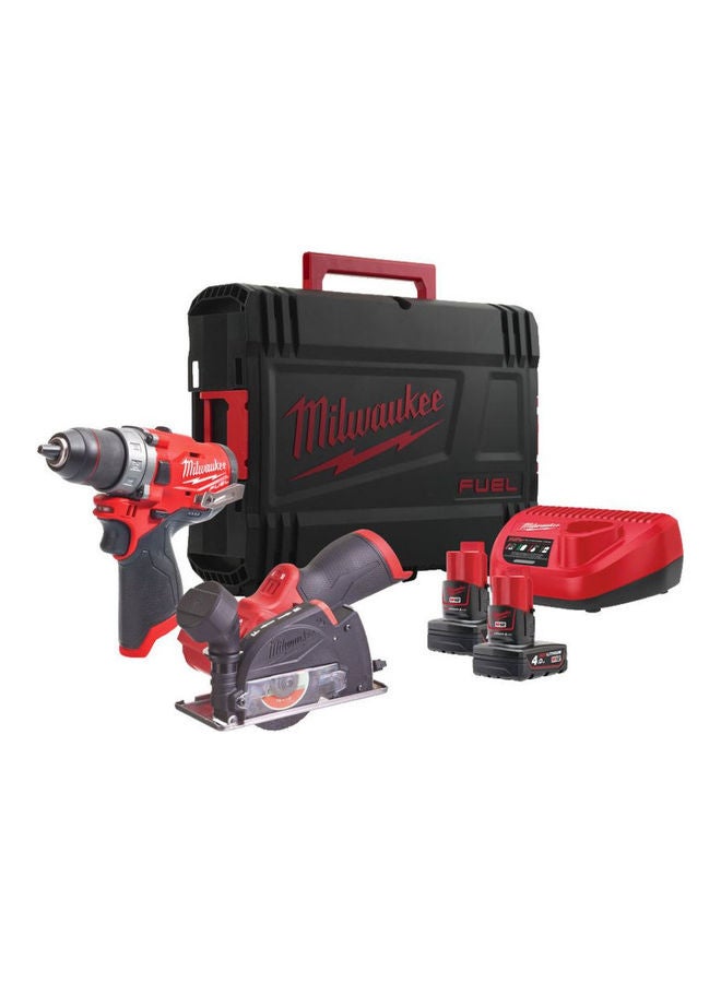 5-Piece 12V Cordless Combo Tool Kit, M12FPP2F-402X Multicolor