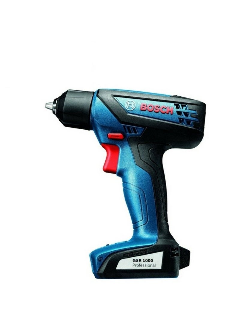 Bosch GSR 1000 Cordless Drill Driver + Screwdriver Bits - 06019F40L1