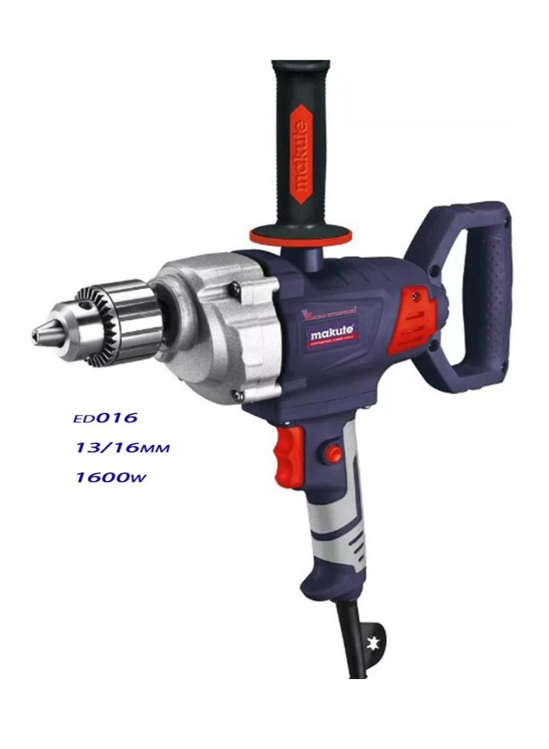 Impact Drill Hammer Drill 16MM 1600W Impact Driver  for Drilling into Iron, Wood and Brick(ED016)