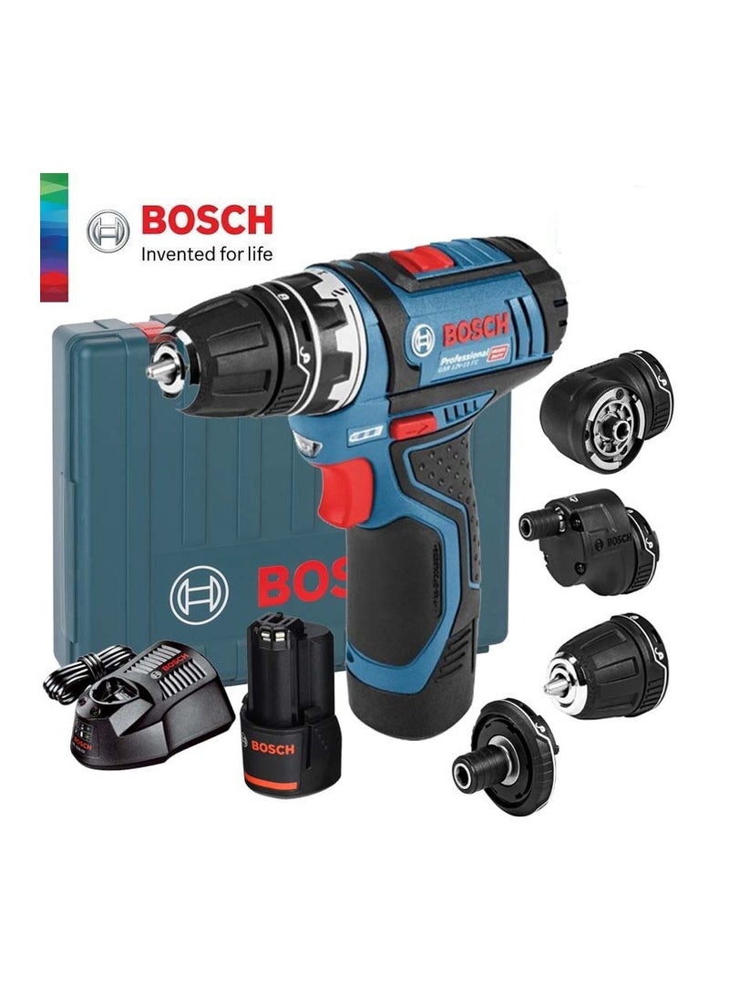 BOSCH GSR 12V-15 FC FlexiClick 5-In-1 System Cordless Drill Driver 12V