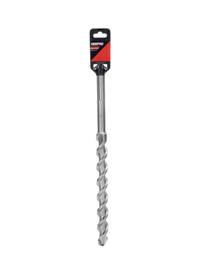 SDS Max Drilling Flute - Masonry Drill Bit Spiral Flute Rotary Masonry Drill | Ideal for Concrete, Wood & other Soft materials (D28xL370xWL200) Silver 19inch