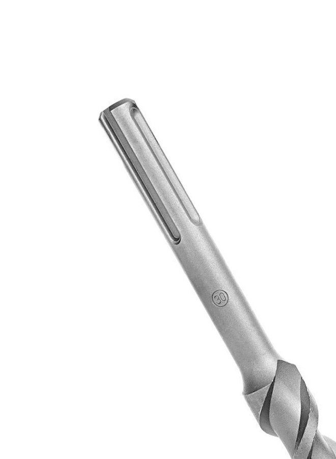 Geepas GMAX-30250 SDS MAX Single Flute 30x370,  For Concrete Drilling, Adapted For SDS-Max Hammers With A Dynamic Cutter Head Silver