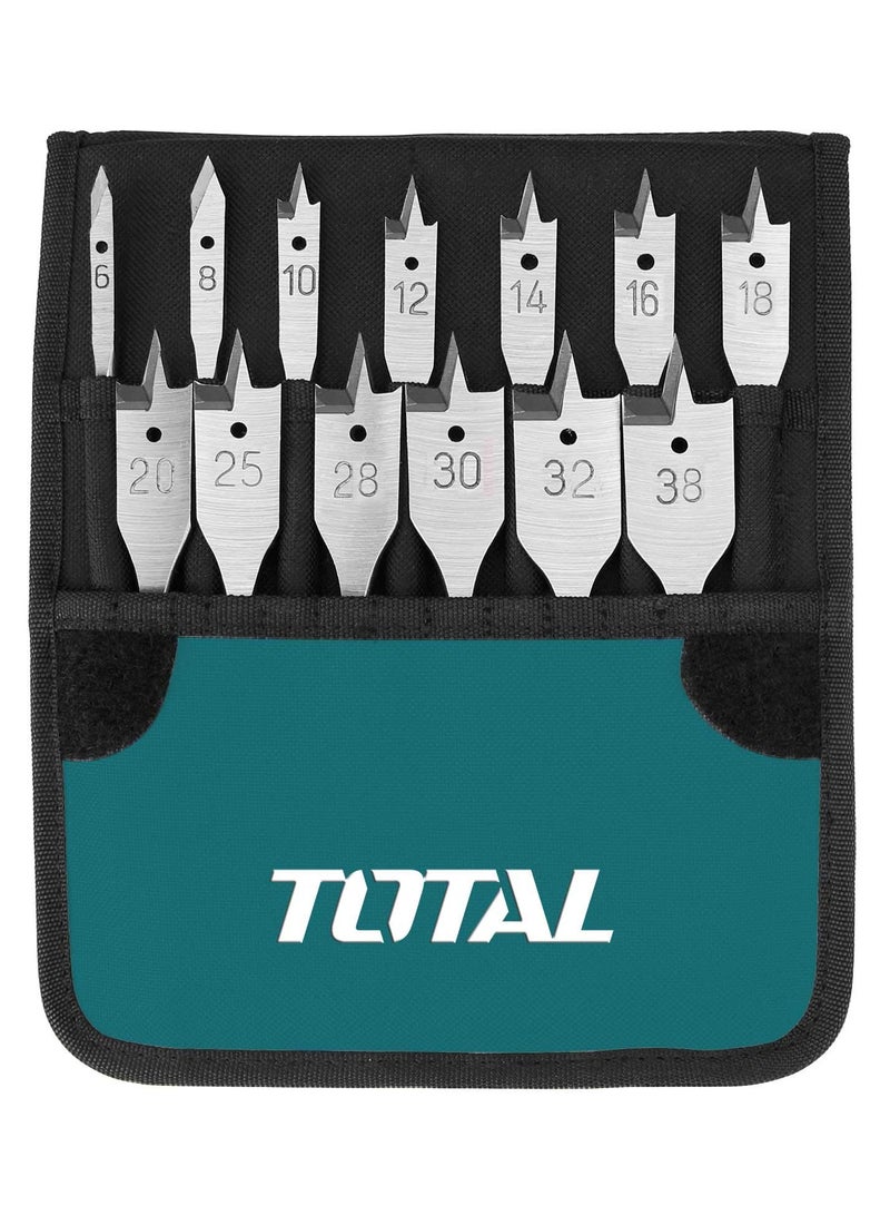 Flat Wood Drill Bit Set 12Pcs