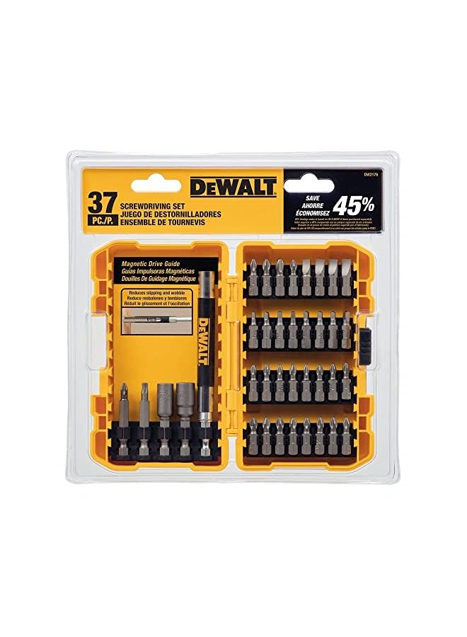 Screwdriver Set, 37-Piece (DW2176),Silver