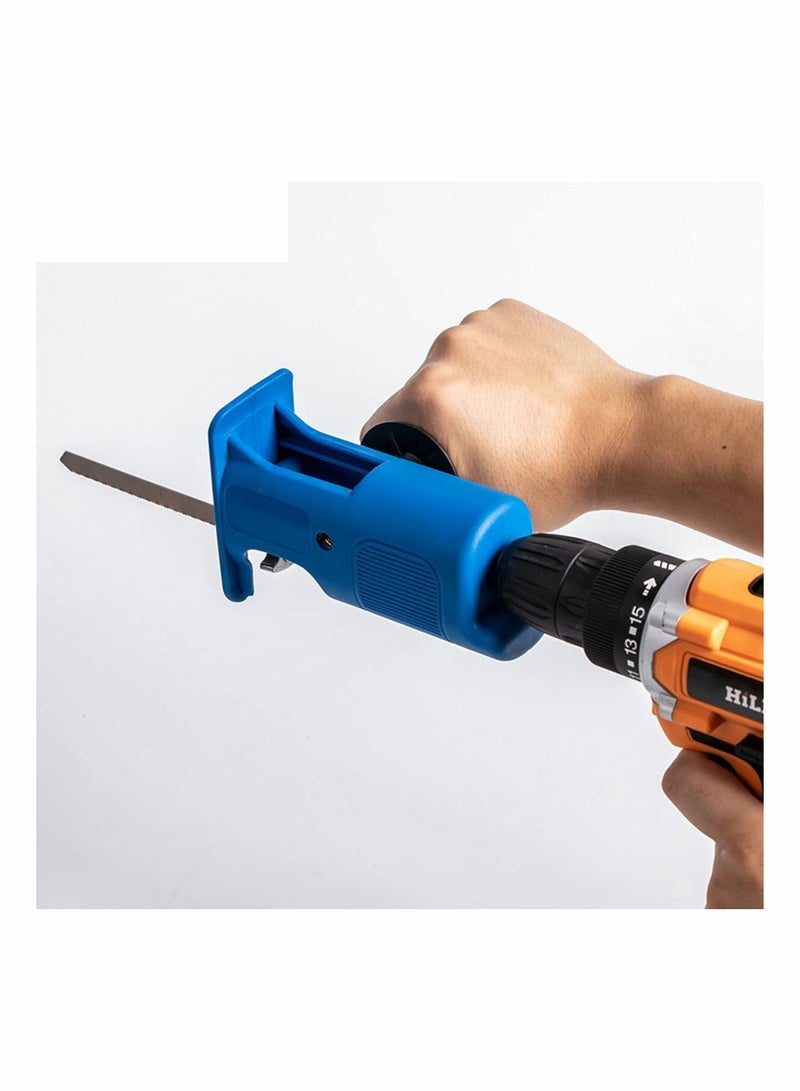 Portable Reciprocating Saw Mini Saw Electric Reciprocating Saw with 3 Saw Blades Quick Electric Drill Can Be Connected