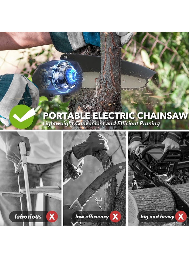 Electric Chain Saw Electric Saw Household Small Handheld Logging Saw Lithium Electric Saw Firewood Saw Rechargeable Electric Hand Saw