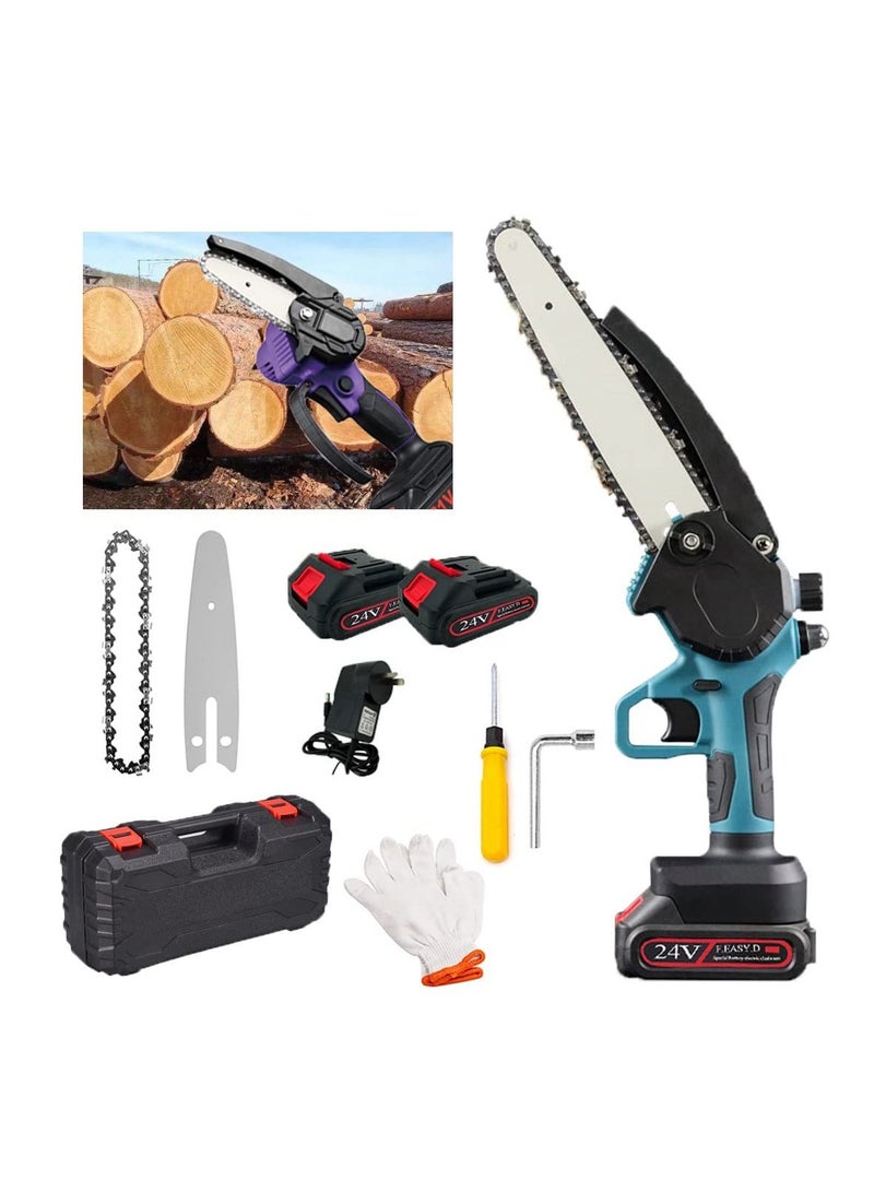 High Power Electric Saw Rechargeable Portable Electric Chain Saw Cordless Small Logging Single Hand Saw Tree Pruning Saw Hand Saw