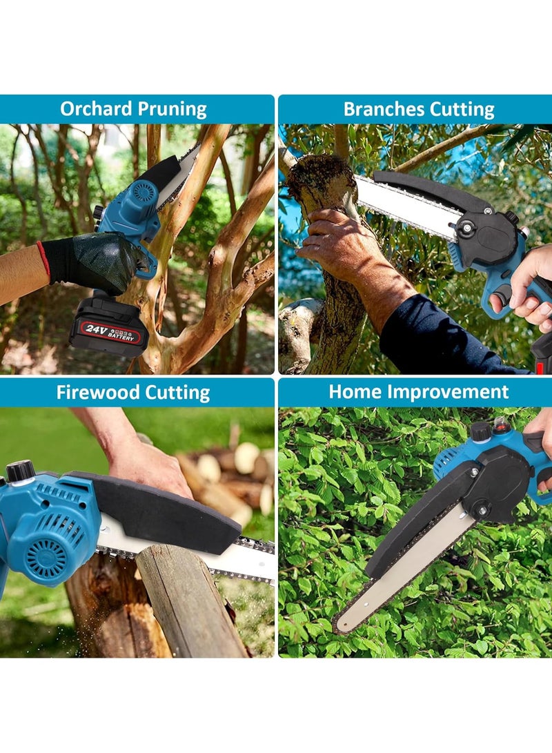 High Power Electric Saw Rechargeable Portable Electric Chain Saw Cordless Small Logging Single Hand Saw Tree Pruning Saw Hand Saw