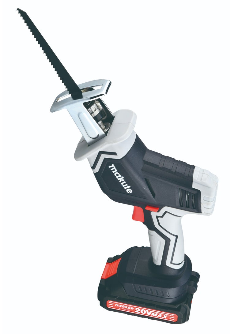 Cordless Reciprocating Saw Versatile, High-Speed Cutting Tool with Dual Lithium-Ion Batteries 20V, 3000spm/min- CRS002