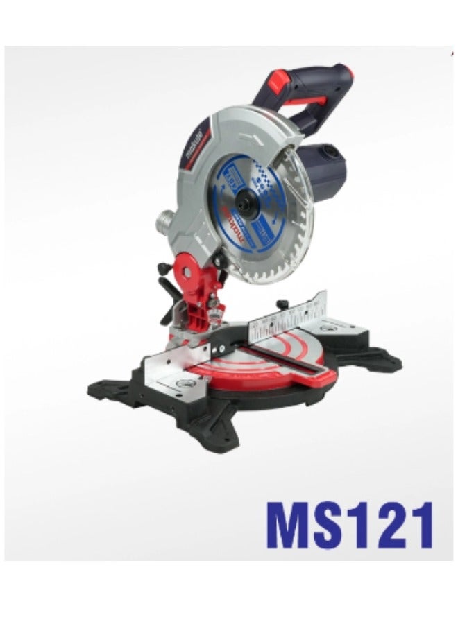 Miter Saw  1450W with 5200rpm and 25.4 Blade Size for Crown Moulding  Picture Frames  Door Frames Window Casings and more (MS121)