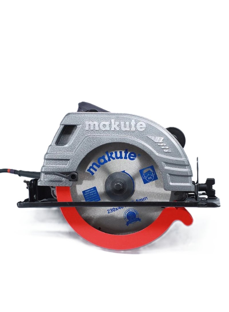 Electric Circular Saw, 235mm Wood Cutting Tool, 2200W Power, 4100 RPM, 220-240V, Variable Speed, Copper Motor - Model CS004