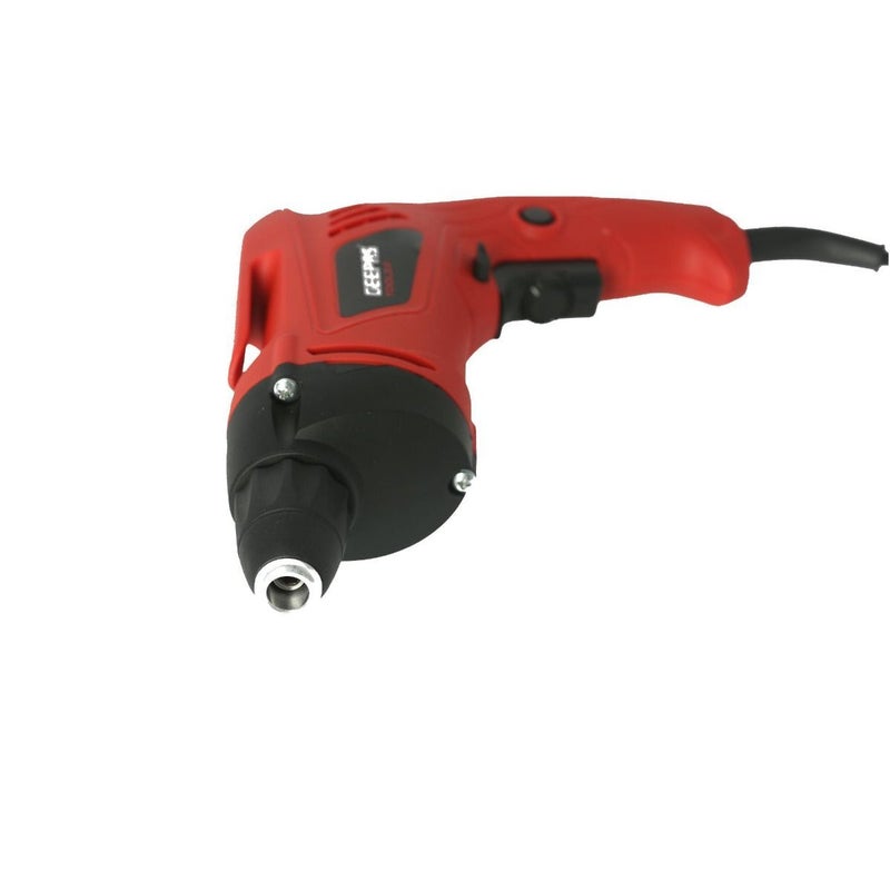 Electric Screw Driver  - Variable Speed 0 to 4200 RPM | Forward & Reverse Button with Lock-On Switch | Trigger-Lock | Ideal for Drilling, Screw Tightening & Loose Red/Black