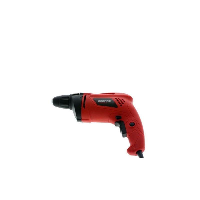 Electric Screw Driver  - Variable Speed 0 to 4200 RPM | Forward & Reverse Button with Lock-On Switch | Trigger-Lock | Ideal for Drilling, Screw Tightening & Loose Red/Black