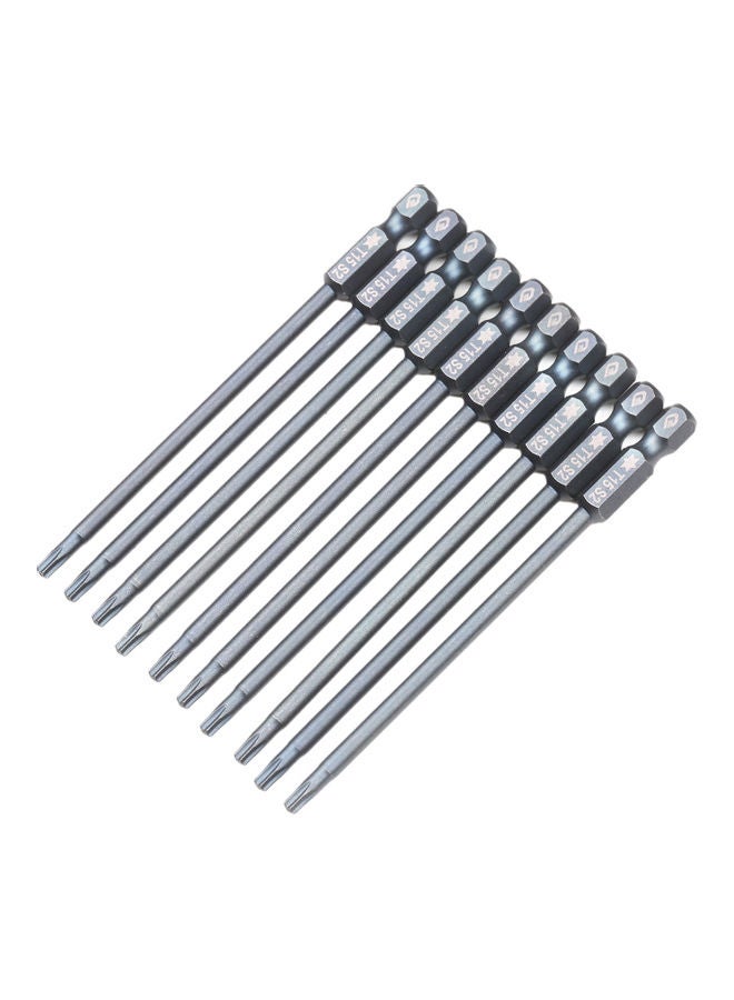 10-Piece Security Torx Bit Set Grey