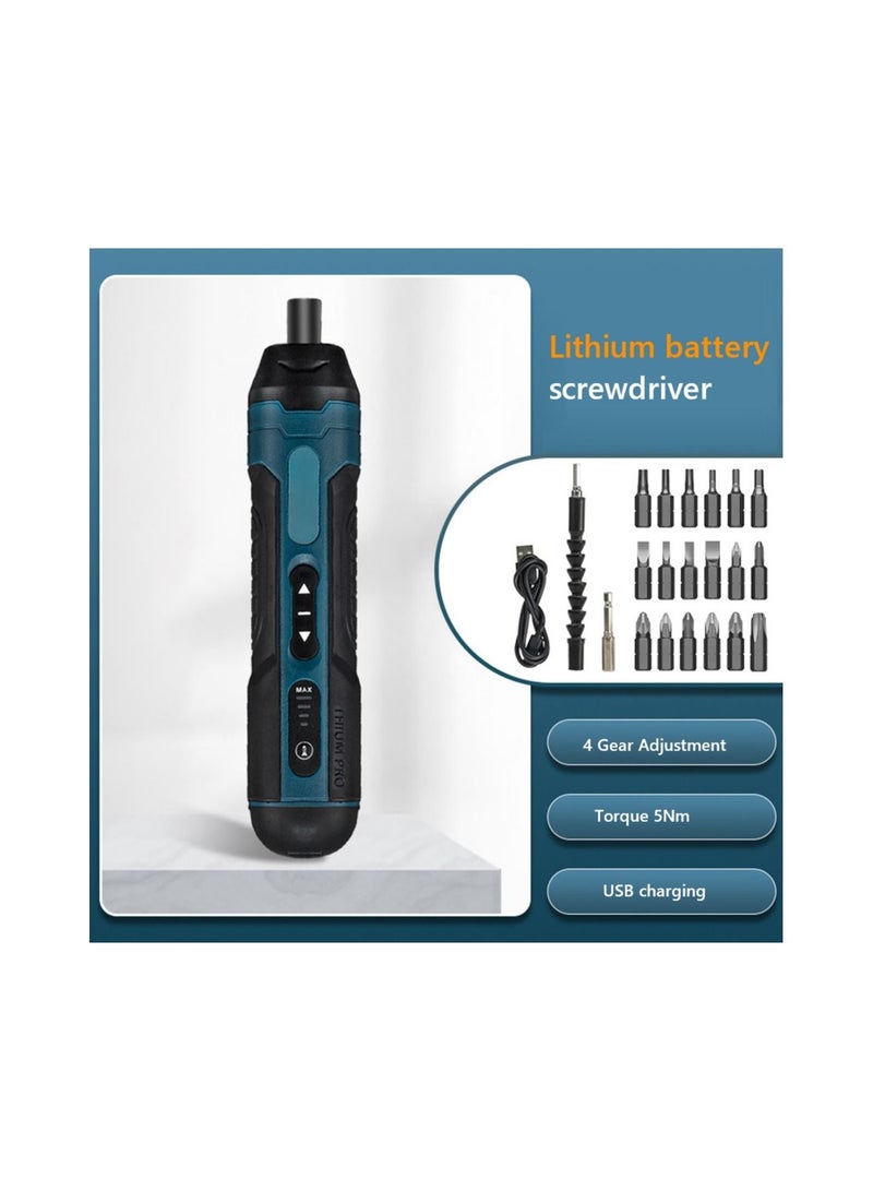 Cordless Electric Screwdriver Rechargeable 1300mah Lithium Battery Mini Drill 3.6V Power Tools Set Household Maintenance Repair