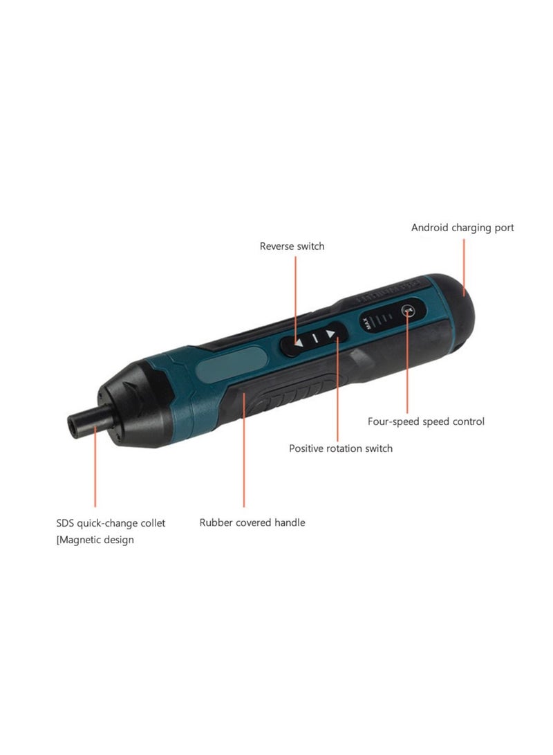 Cordless Electric Screwdriver Rechargeable 1300mah Lithium Battery Mini Drill 3.6V Power Tools Set Household Maintenance Repair