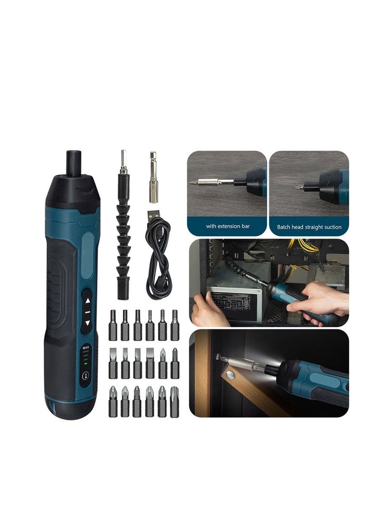 Cordless Electric Screwdriver Rechargeable 1300mah Lithium Battery Mini Drill 3.6V Power Tools Set Household Maintenance Repair