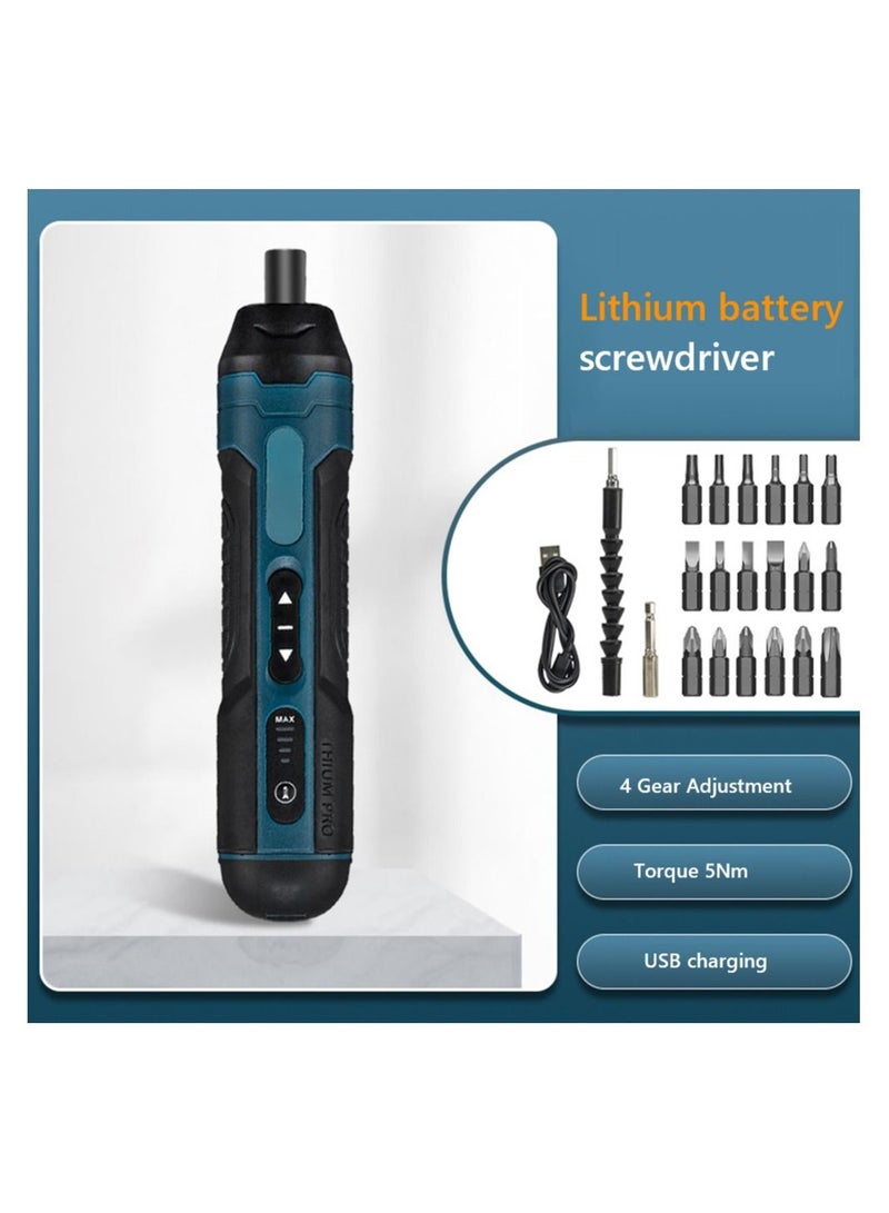 Cordless Electric Screwdriver Rechargeable 1300mah Lithium Battery Mini Drill 3.6V Power Tools Set Household Maintenance Repair