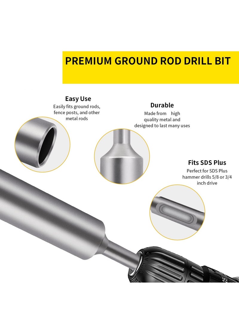 Ground Rod Driver for SDS and SDS Plus, Drives 5/8