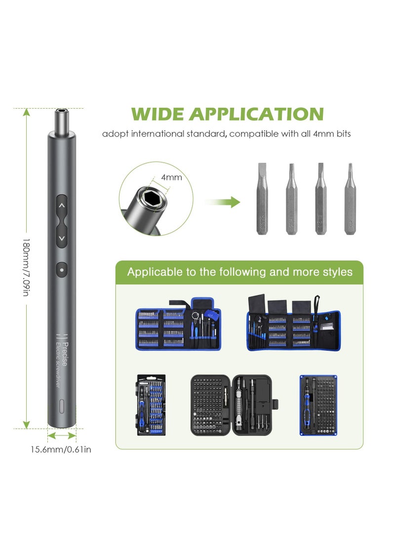 Precision Electric Screwdriver - Portable, Rechargeable Power Tool with USB Charging and LED Light - Ideal for Phones, Cameras, Laptops