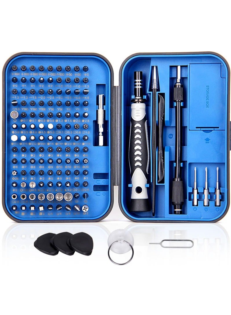 Precision Screwdriver Bit Set - 130 in 1 PC Repair Tool Kit - Magnetic Computer Electronic Screwdriver Kit for Laptop, iPhone, PS4, Switch, Eyeglass, Watch, Rc Car, Toys, DIY