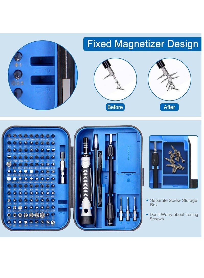 Precision Screwdriver Bit Set - 130 in 1 PC Repair Tool Kit - Magnetic Computer Electronic Screwdriver Kit for Laptop, iPhone, PS4, Switch, Eyeglass, Watch, Rc Car, Toys, DIY