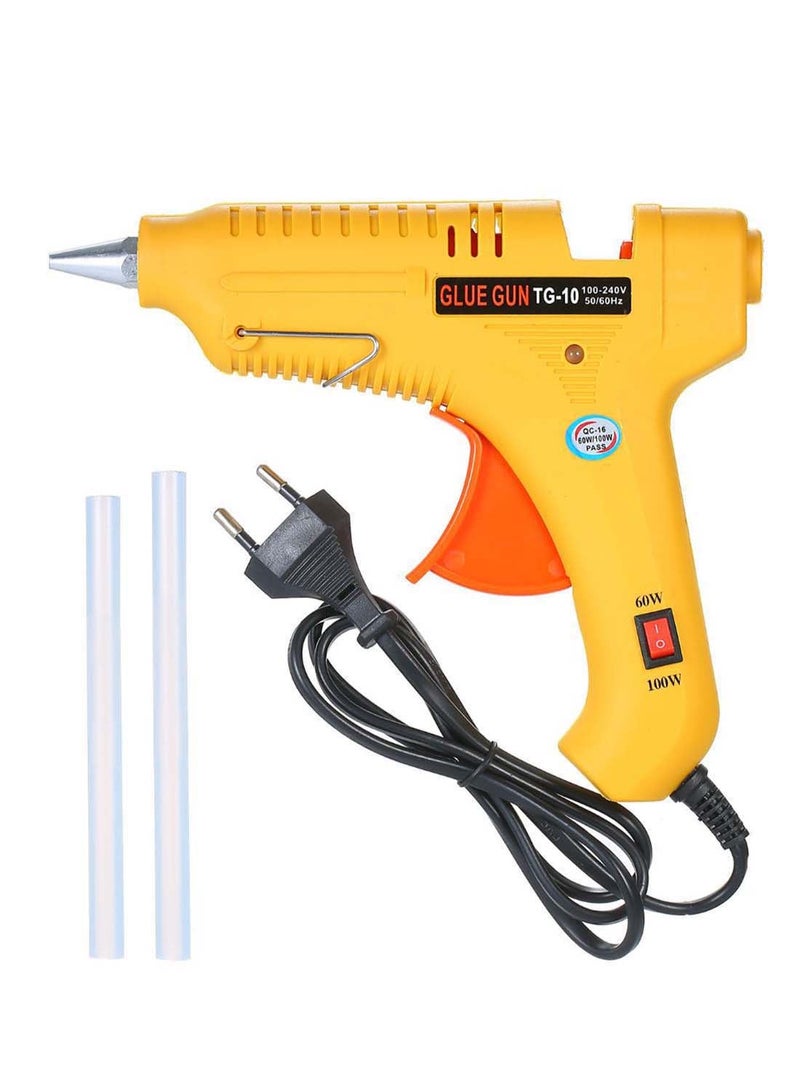 Multifunctional Adjustable Melt Glue Gun Machine Yellow/Black