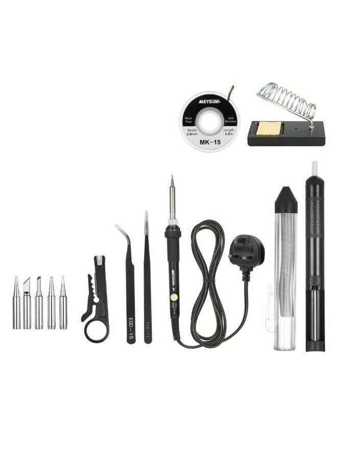 5-Piece Soldering Iron Kit Black