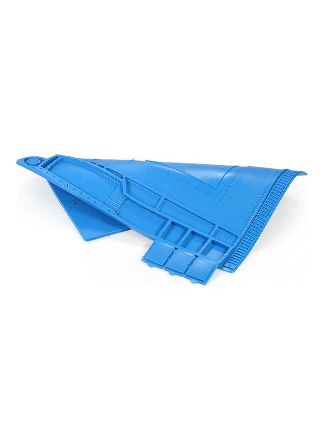 Magnetic Heat-Resistant Soldering Mat Blue